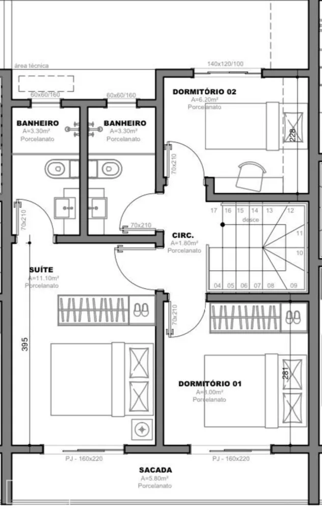 Apartamento, 3 quartos, 92 m² - Foto 11