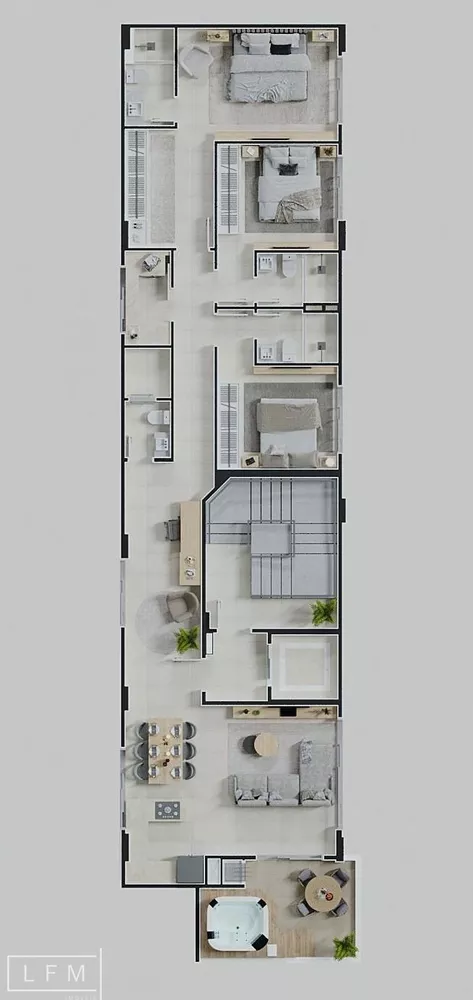 Apartamento, 3 quartos, 126 m² - Foto 2