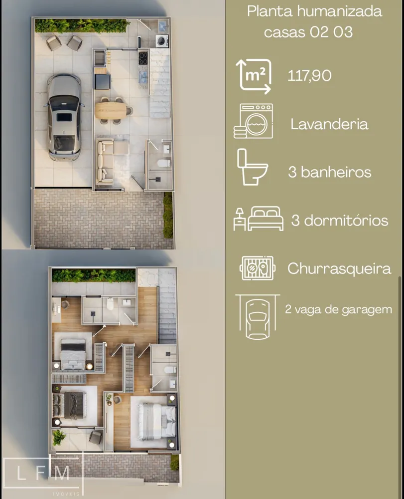 Sobrado, 3 quartos, 118 m² - Foto 4