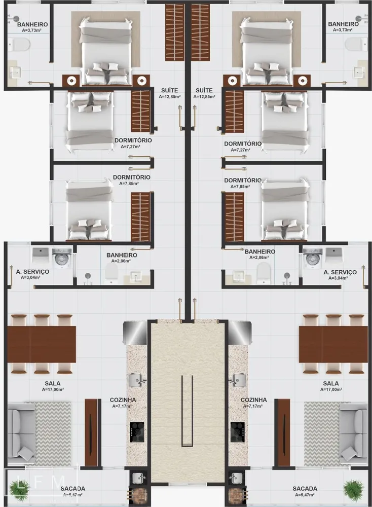 Apartamento, 3 quartos, 153 m² - Foto 5