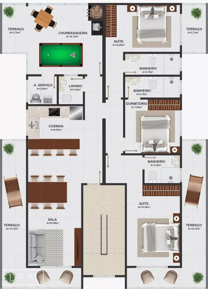 Apartamento, 3 quartos, 153 m² - Foto 15