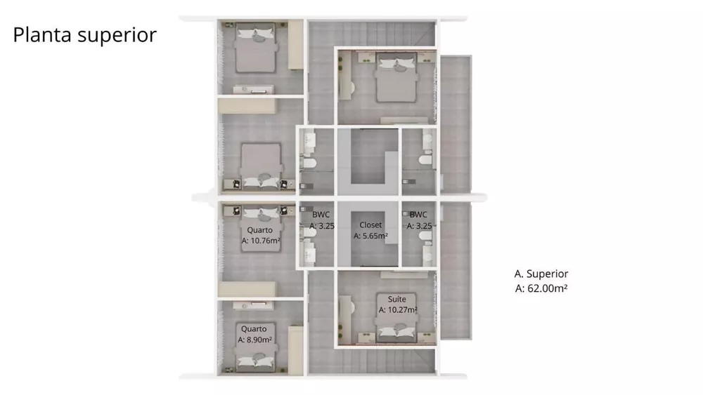 Sobrado, 3 quartos, 110 m² - Foto 2