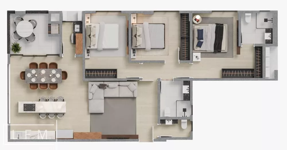 Apartamento, 2 quartos, 100 m² - Foto 10