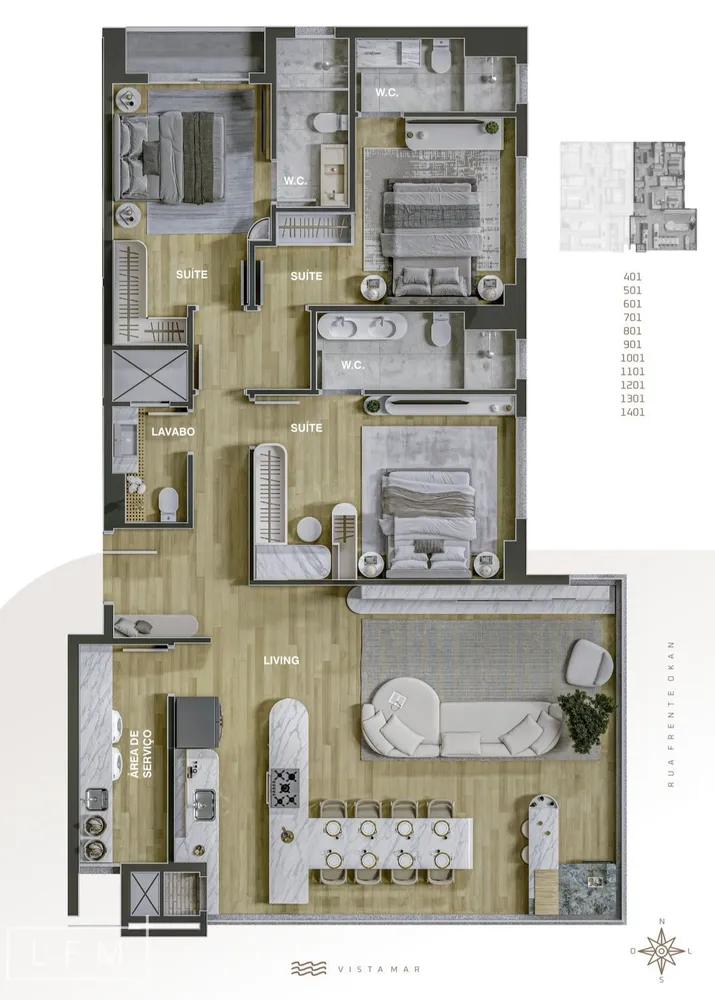 Apartamento, 3 quartos, 133 m² - Foto 6