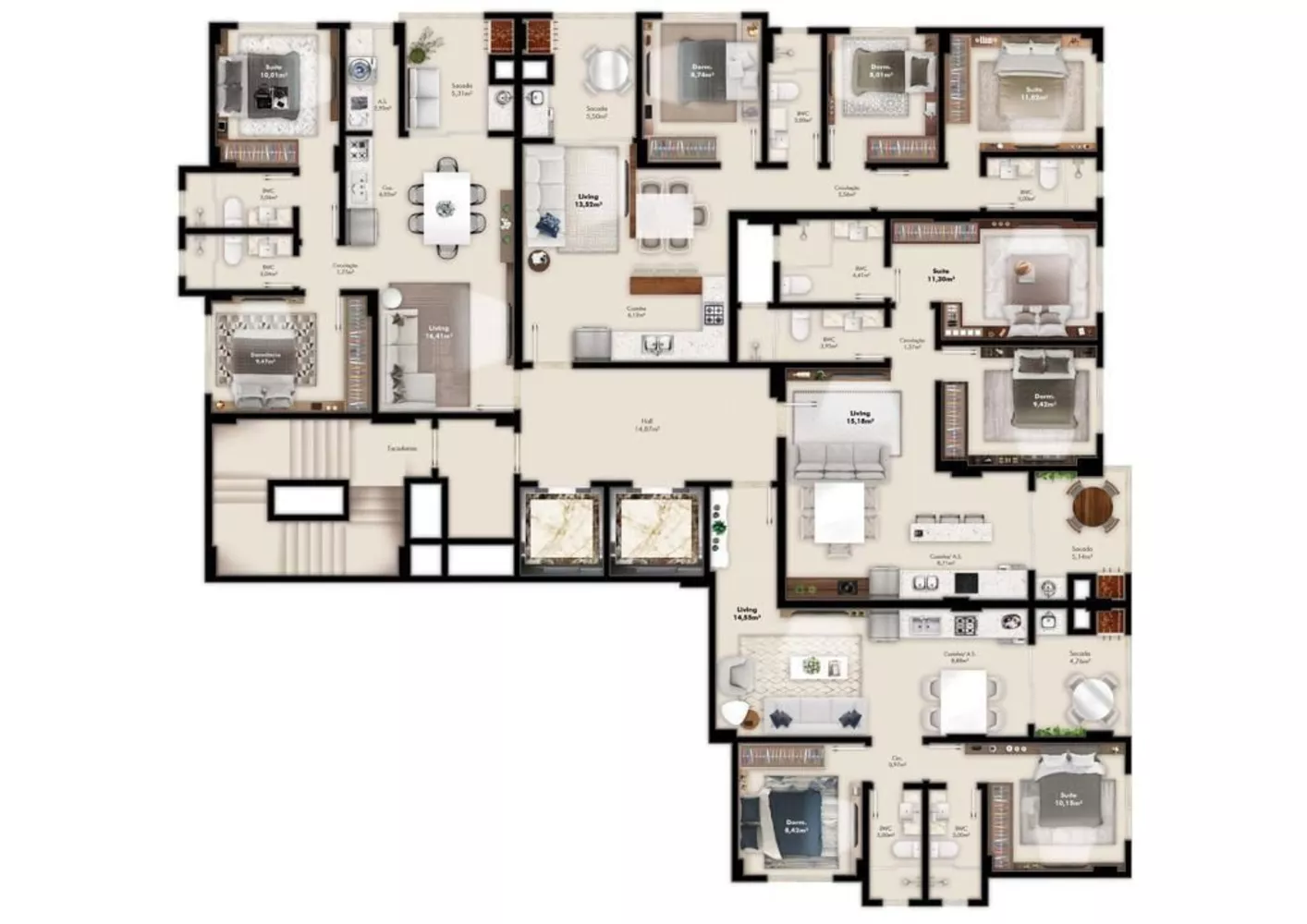 Sobrado, 3 quartos, 108 m² - Foto 4