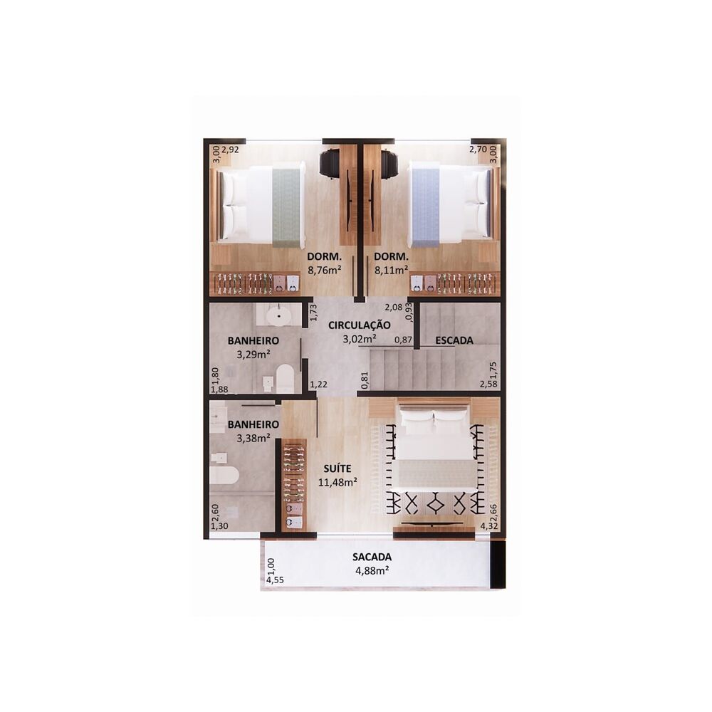 Sobrado à venda com 3 quartos, 105m² - Foto 2