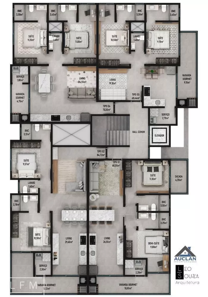 Apartamento, 2 quartos, 75 m² - Foto 4