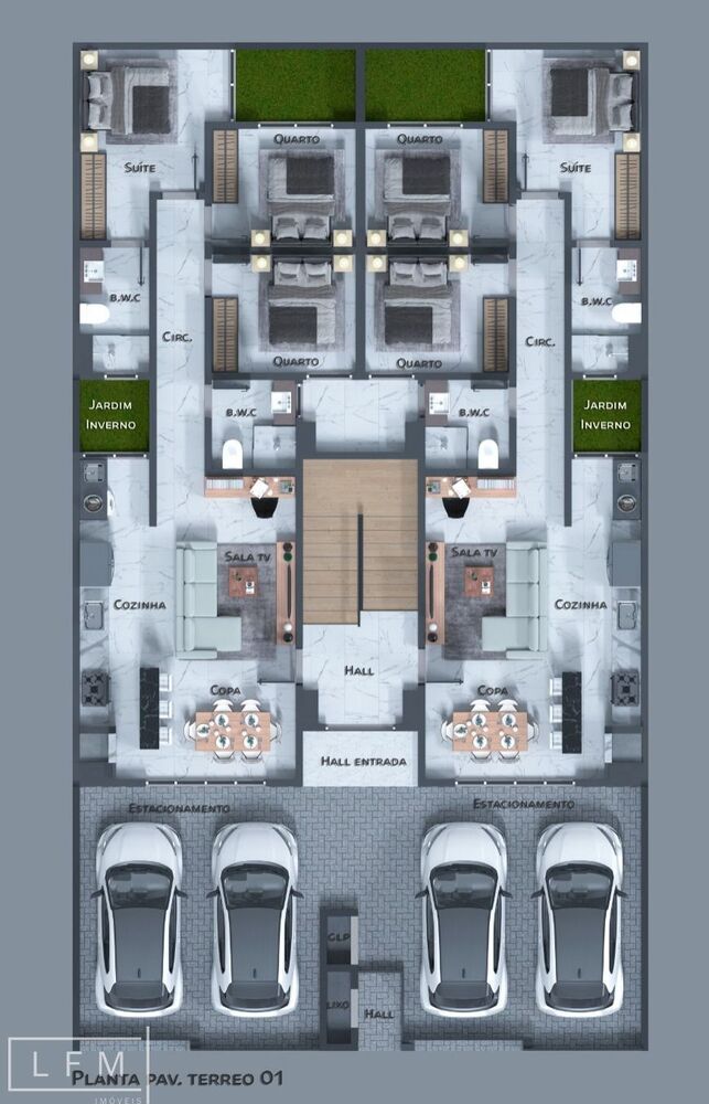 Apartamento à venda com 3 quartos, 76m² - Foto 2