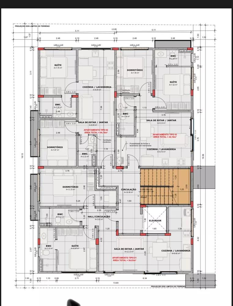 Apartamento, 1 quarto, 54 m² - Foto 2