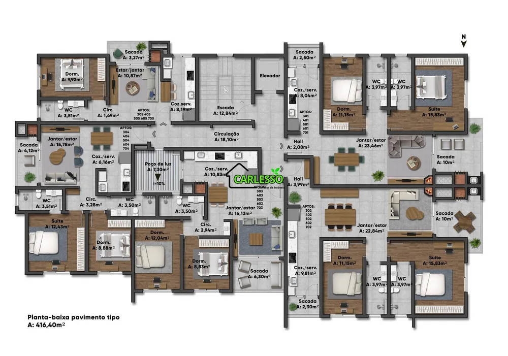 Apartamento, 1 quarto, 44 m² - Foto 13