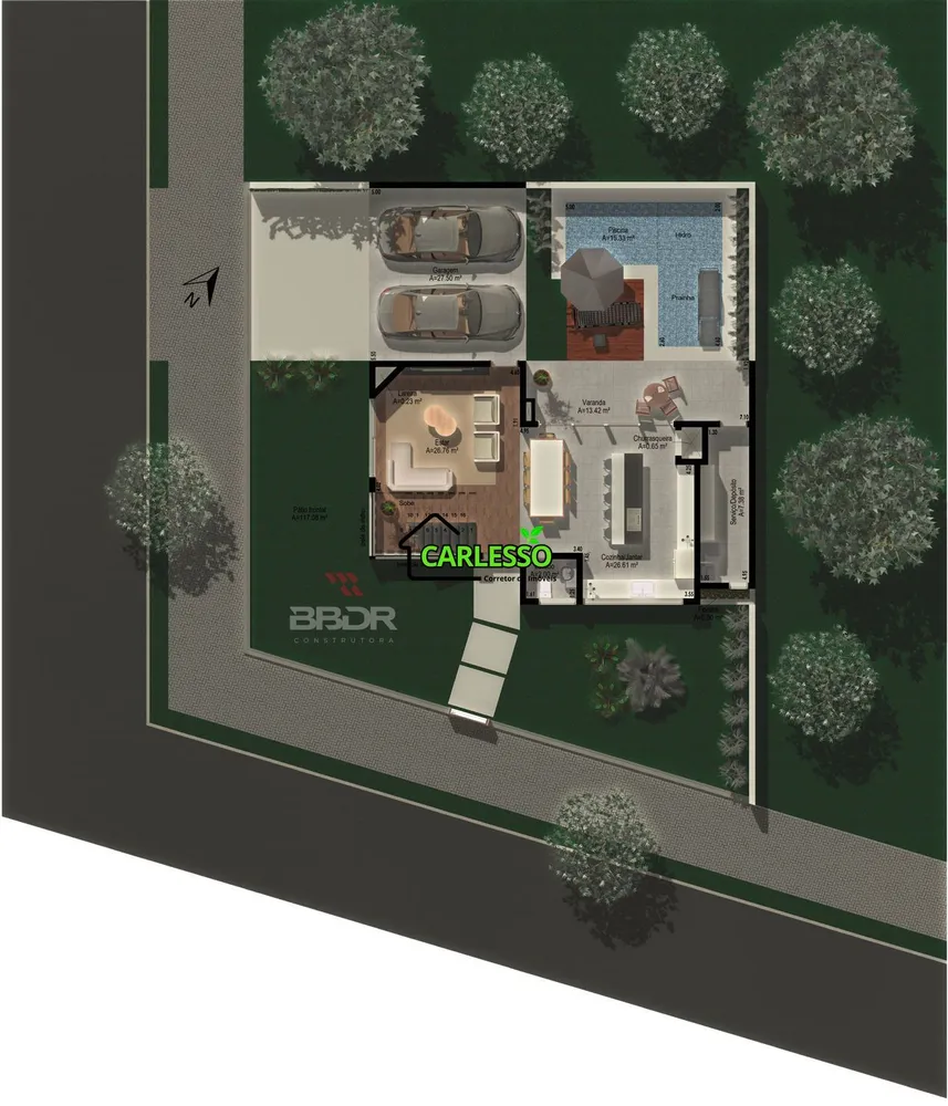 Casa, 3 quartos, 220 m² - Foto 1