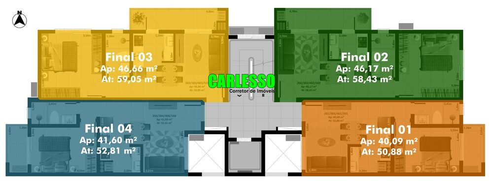 Apartamento, 1 quarto, 46 m² - Foto 3