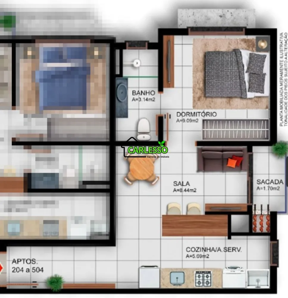 Apartamento, 1 quarto, 40 m² - Foto 2