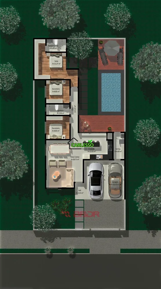 Casa, 3 quartos, 143 m² - Foto 2
