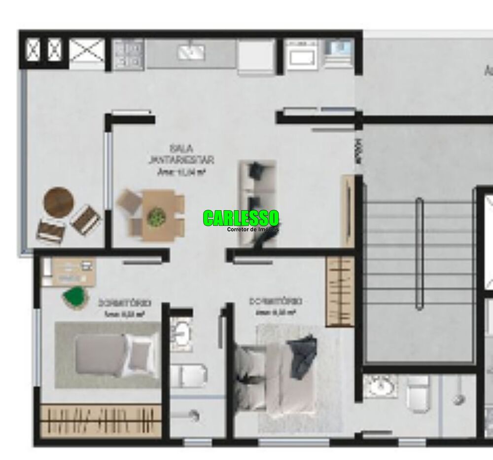 Apartamento à venda com 2 quartos, 88m² - Foto 4