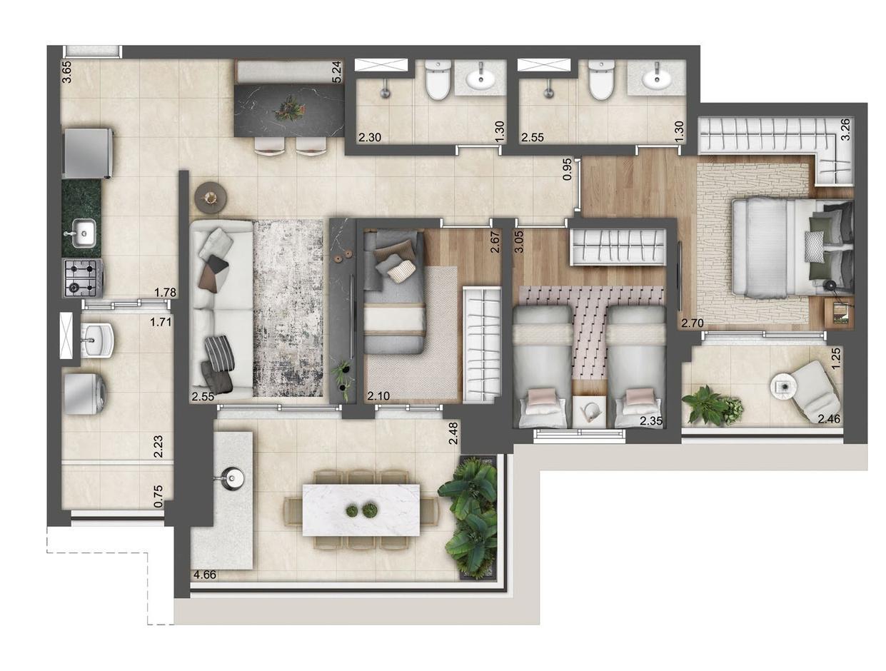 Apartamento à venda com 4 quartos, 350m² - Foto 11