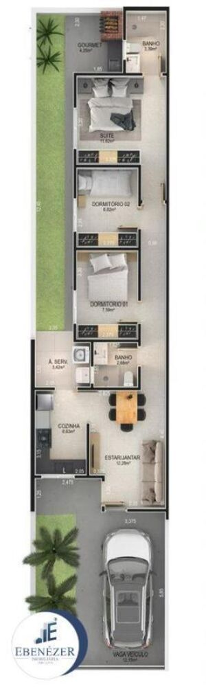 Casa, 3 quartos, 81 m² - Foto 6