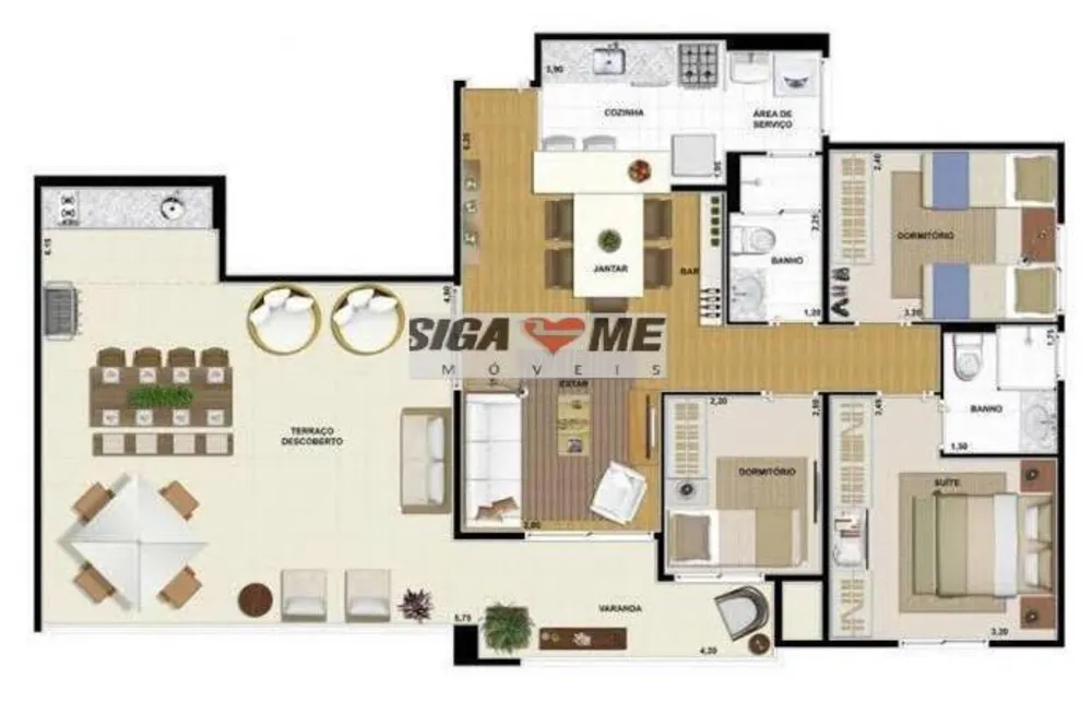Apartamento, 3 quartos, 104 m² - Foto 8