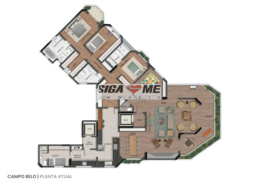 Apartamento, 4 quartos - Foto 2
