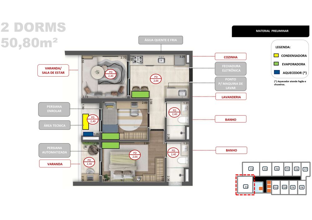 Apartamento à venda com 2 quartos, 50m² - Foto 26