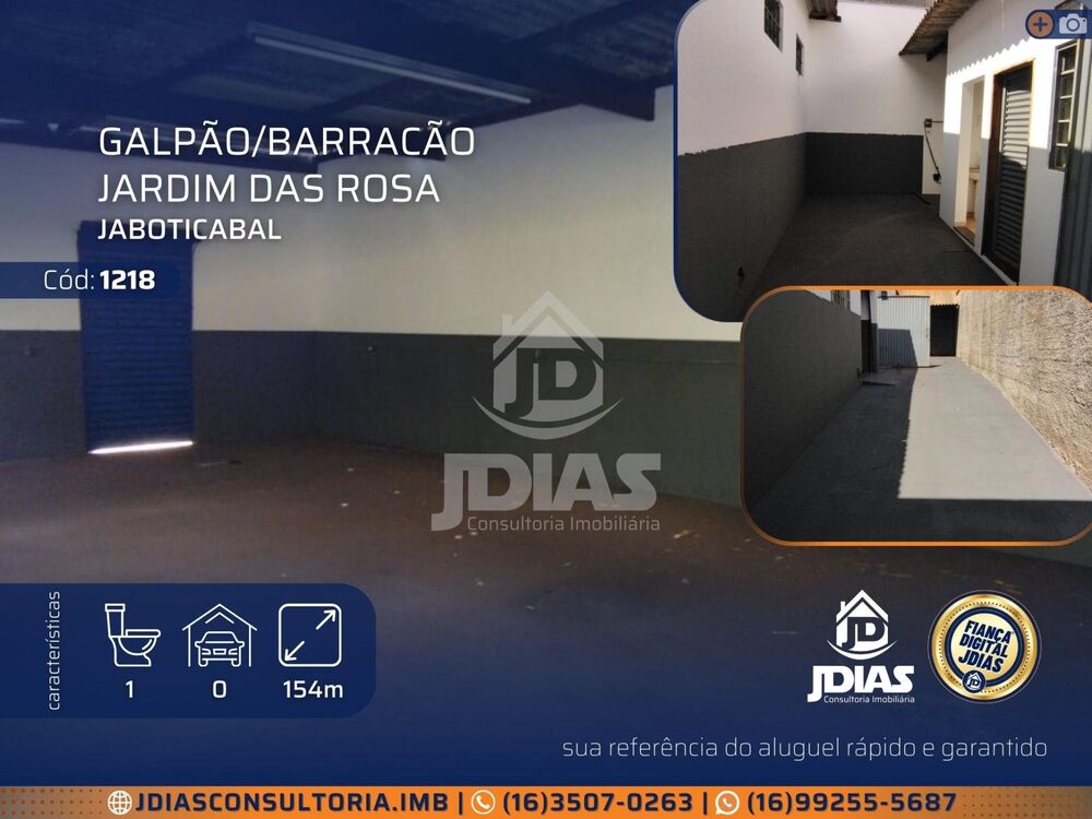 Depósito-Galpão, 154 m² - Foto 1