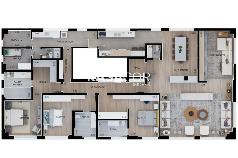 Apartamento, 3 quartos, 279 m² - Foto 8