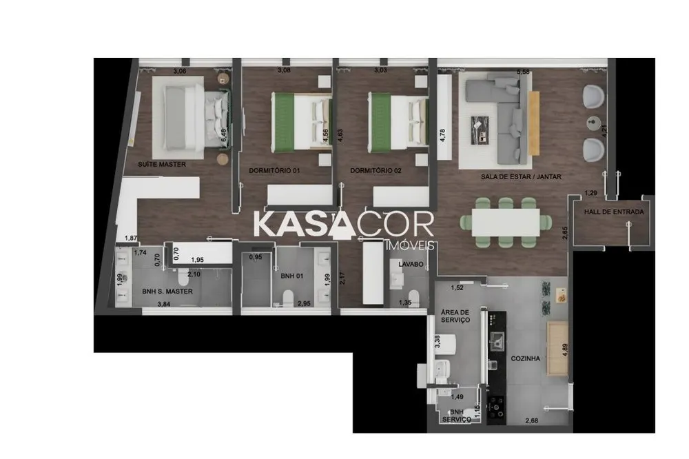 Apartamento, 3 quartos, 149 m² - Foto 8