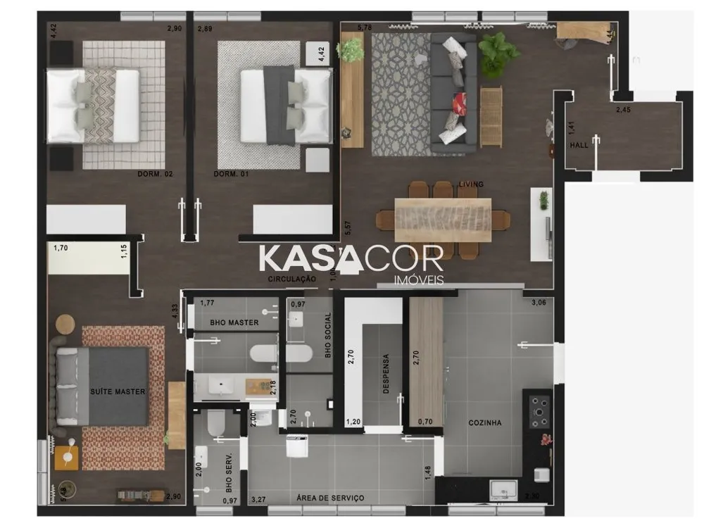 Apartamento, 3 quartos, 115 m² - Foto 8