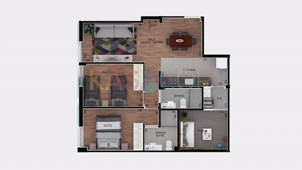Apartamento, 2 quartos, 69 m² - Foto 3