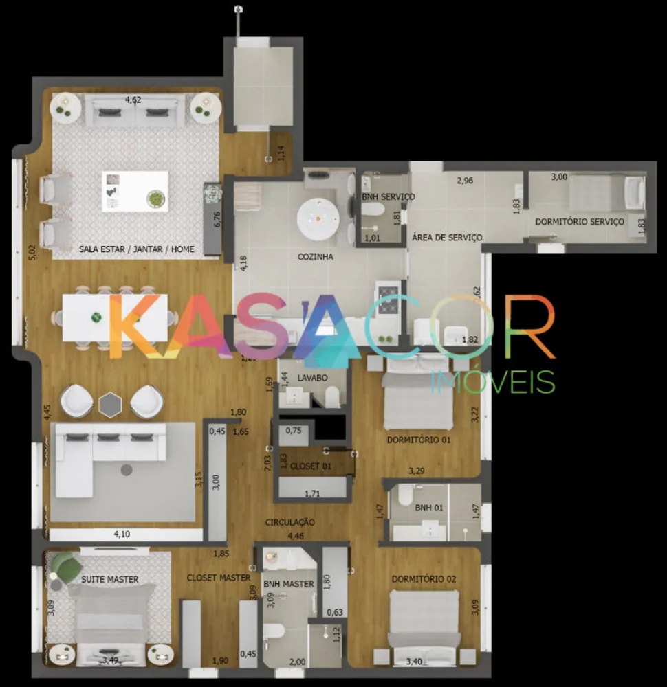 Apartamento, 4 quartos, 180 m² - Foto 8