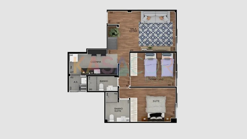 Apartamento, 2 quartos, 75 m² - Foto 3