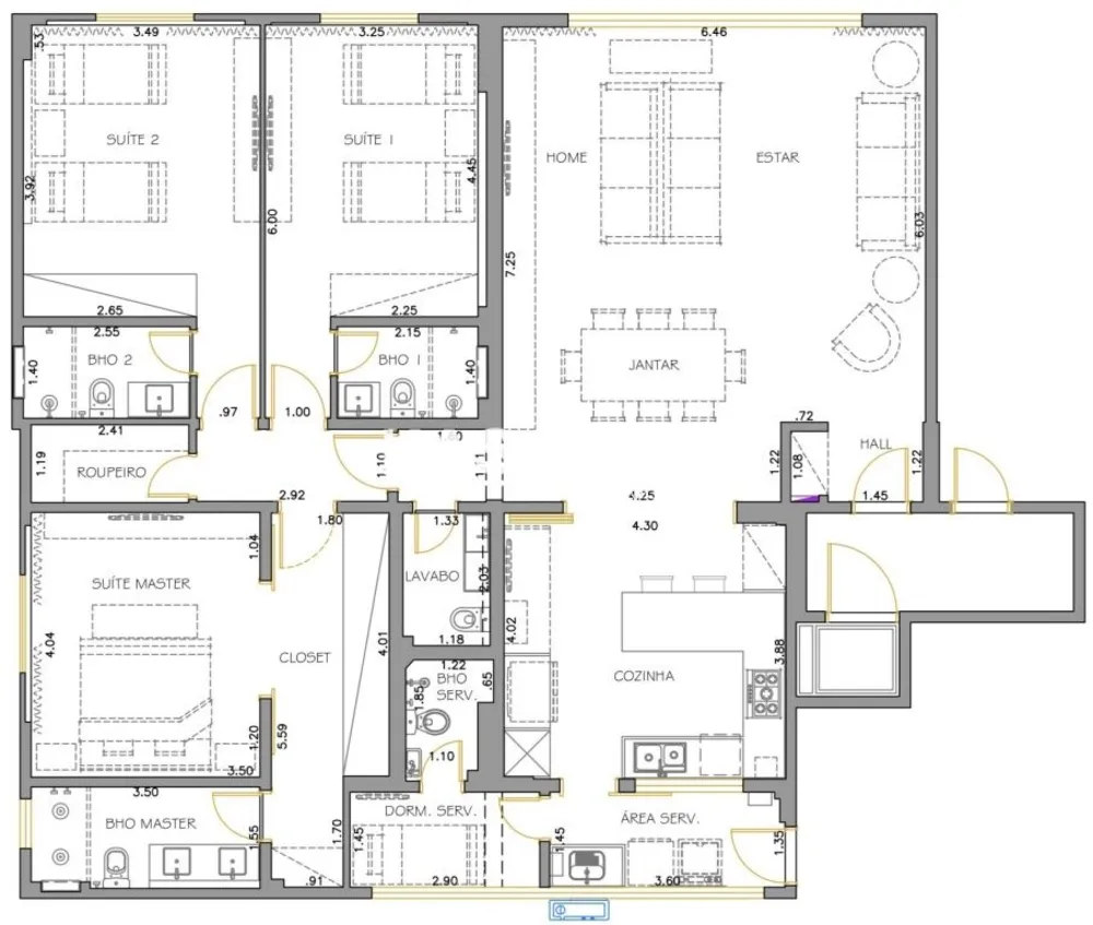 Apartamento, 3 quartos, 175 m² - Foto 7