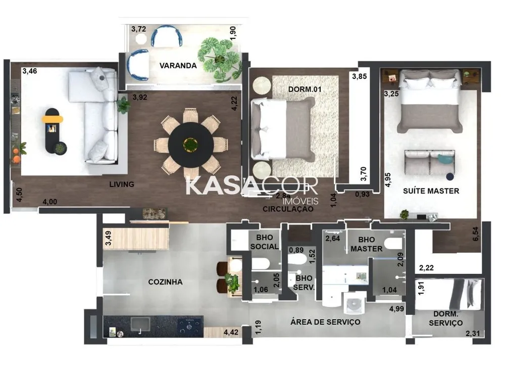 Apartamento, 2 quartos, 131 m² - Foto 7