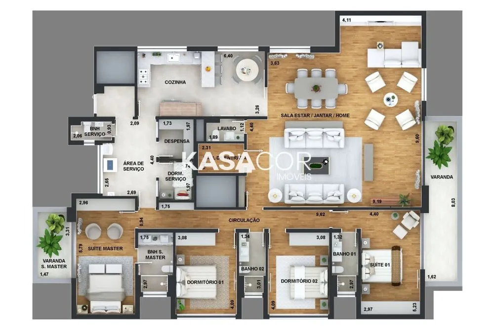 Apartamento, 4 quartos, 239 m² - Foto 8