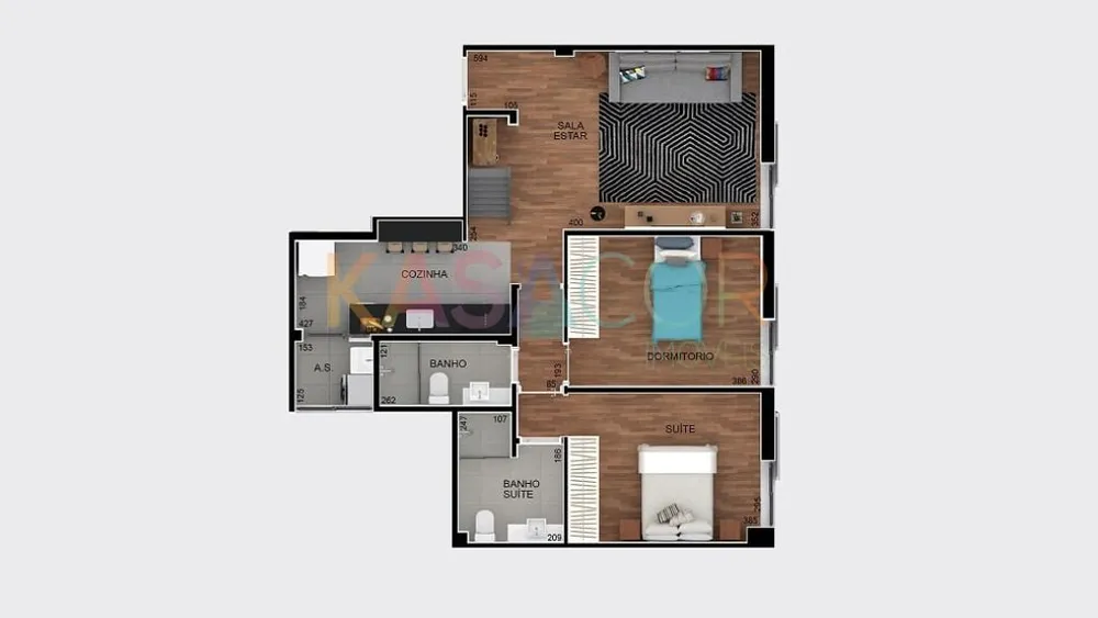 Apartamento, 2 quartos, 75 m² - Foto 3