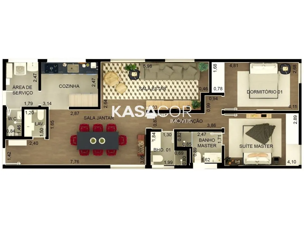 Apartamento, 2 quartos, 108 m² - Foto 6