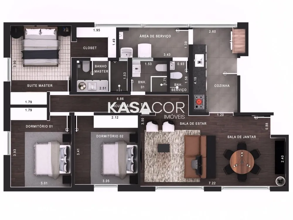 Apartamento, 3 quartos, 114 m² - Foto 8