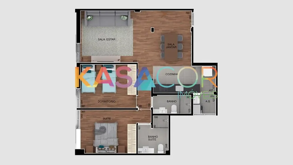 Apartamento, 2 quartos, 81 m² - Foto 3