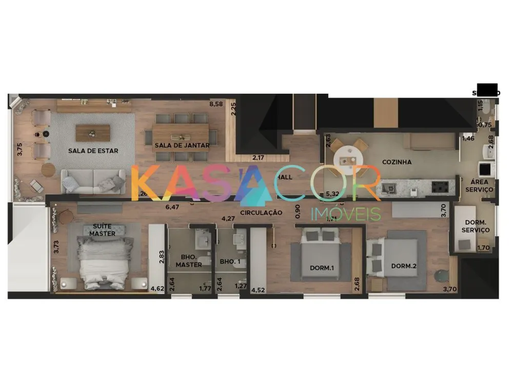 Apartamento, 3 quartos, 141 m² - Foto 6