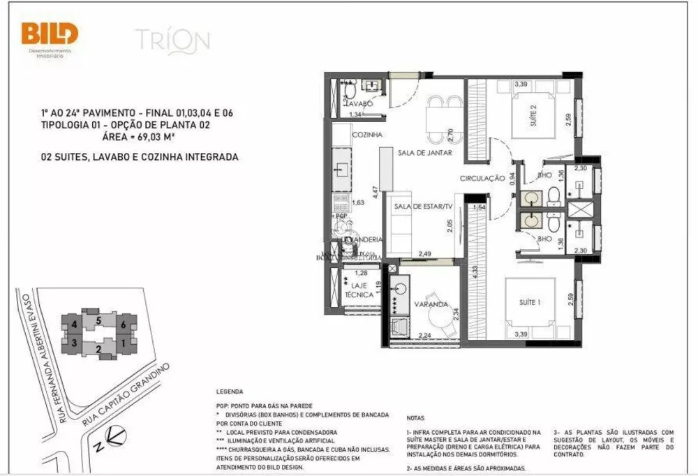 Apartamento, 3 quartos, 102 m² - Foto 2