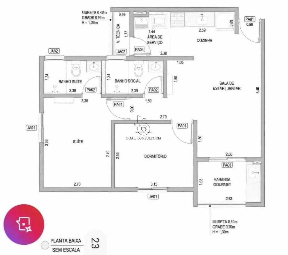 Apartamento, 2 quartos, 61 m² - Foto 4