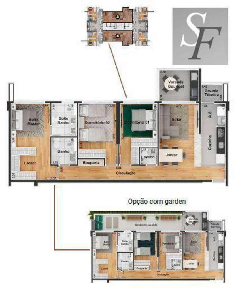 Apartamento, 3 quartos, 94 m² - Foto 1