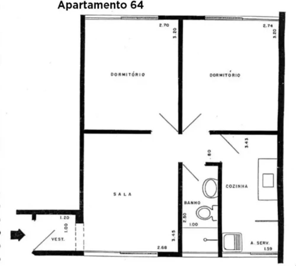 Apartamento, 2 quartos, 44 m² - Foto 12
