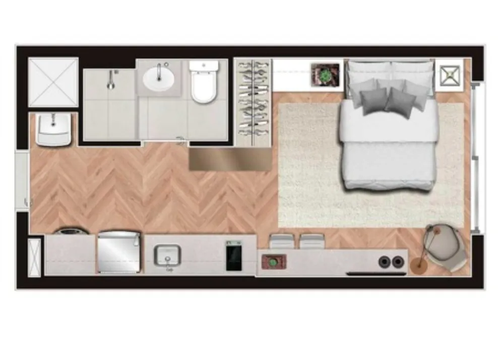 Flat/Apart Hotel, 1 quarto, 24 m² - Foto 11