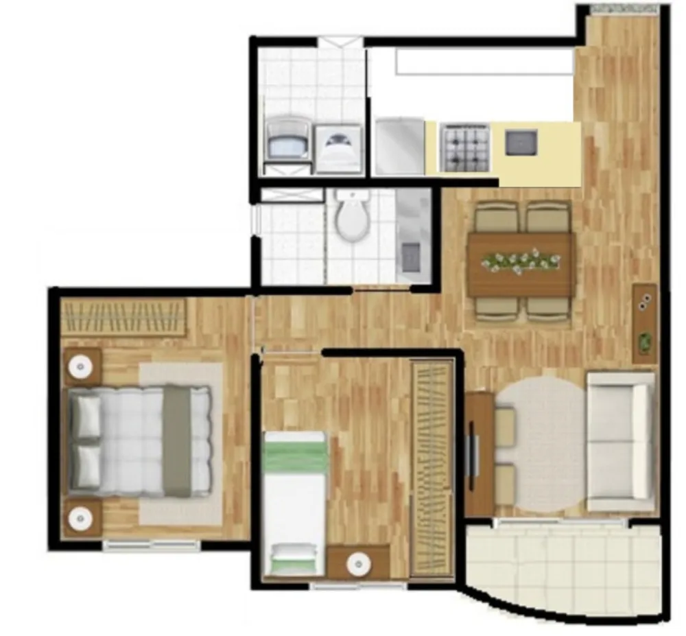 Apartamento, 2 quartos, 58 m² - Foto 4