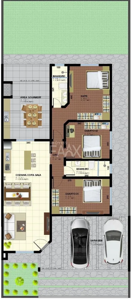 Casa, 2 quartos, 150 m² - Foto 1