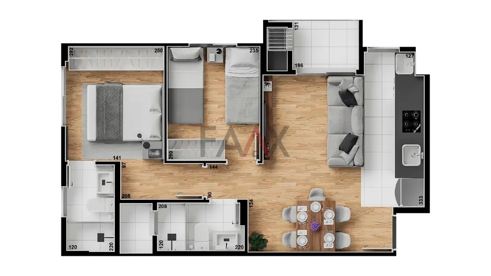Apartamento, 1 quarto, 51 m² - Foto 12
