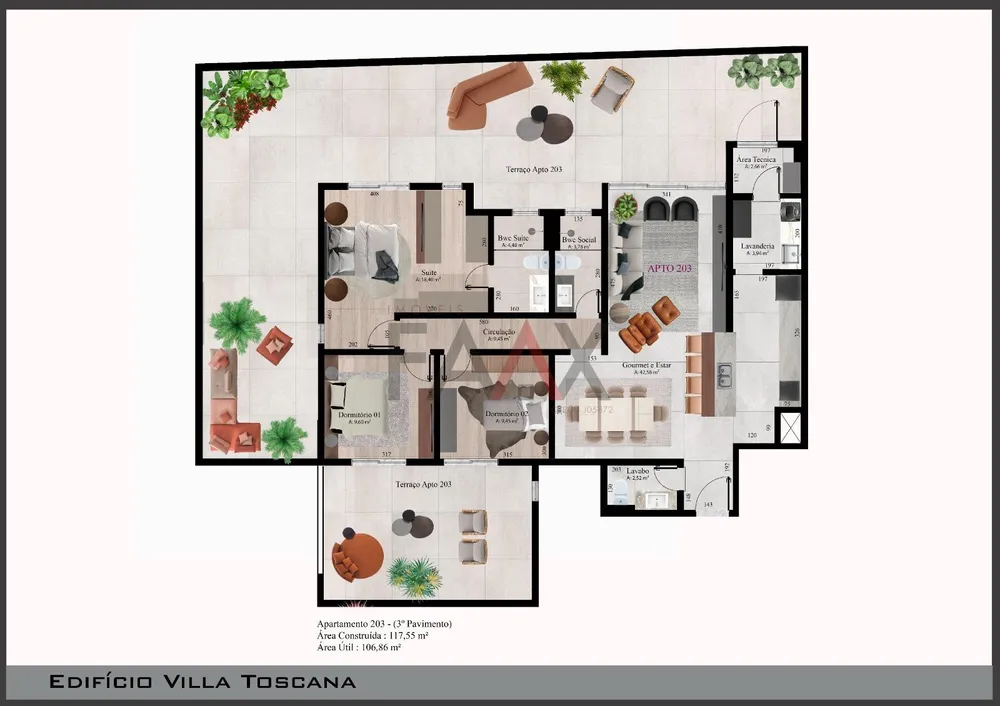 Apartamento, 2 quartos, 203 m² - Foto 4