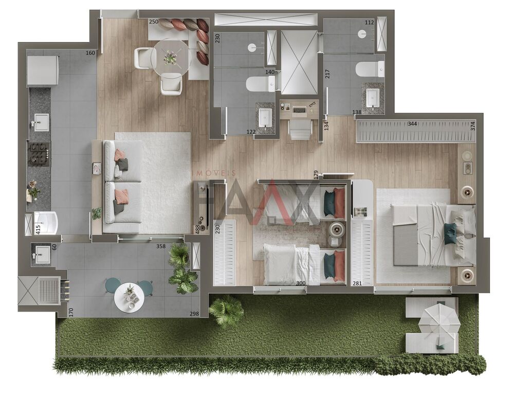 Apartamento à venda com 1 quarto, 60m² - Foto 3