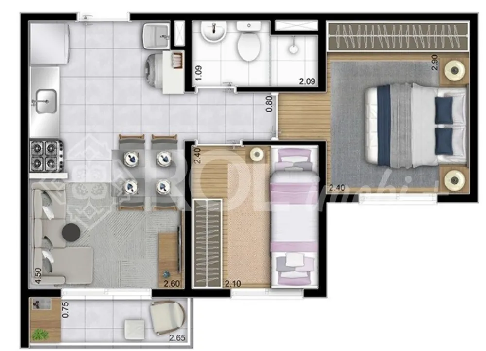 Apartamento, 2 quartos, 36 m² - Foto 12